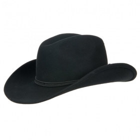 Herrenhut aus Wollfilz Westernh�te Cowboyhut mit schmaler dezenter Stoffband Garnitur - Nicht nur f�r Freunde des Wilden Westens ist dieser schicke Westernhut die ultimative Kopfbedeckung ...