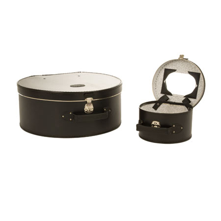 Hutkoffer in schwarz von HUTTER mit Durchmesser 50cm