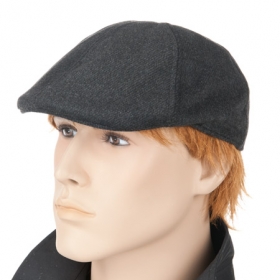 Jugendliche flache M�tze - In der trendigen Fasson wirkt diese flache M�tze f�r Herren immer frisch und jugendlich. Die moderne...