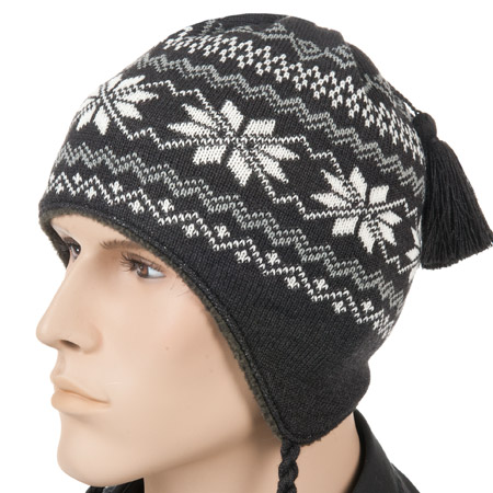 Norwegerm�tze mit weichem Fleecefutter und Bommel f�r Kinder