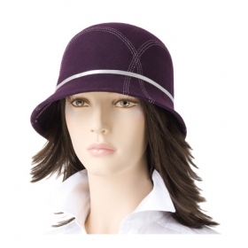 Klassische Cloche in besonderer Gestaltung - Schwedische Qualit�t hat in der Hutindustrie einen guten Namen! Und dieser klassische Cloche in der ...