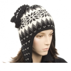 Lappland-M�tze mit weichem Fleecefutter - Immer beliebt ist diese w�rmende Lappland-M�tze in ihrer gestrickten Qualit�t aus dem Hause HUTTER. ...
