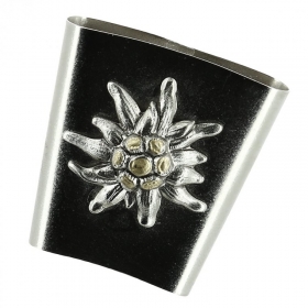 Oval case for feathers - edelweiss - 