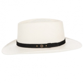Panama hat with a sporty leather belt - 