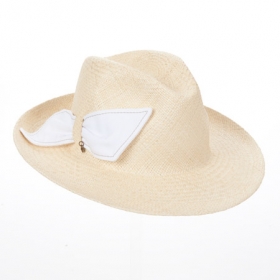 Panama hat with application by Borsalinette - 