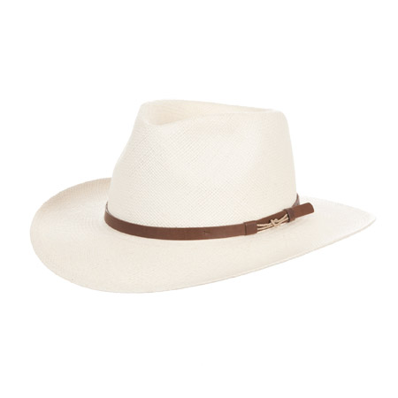 Sporty summer hat in the typical style of Panama