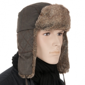 Pilotenm�tzen Bomberm�tze by Stetson Herrenm�tzen mit abgestepptem Muster und Kunstfell - Diese Fliegerm�tze von STETSON ist absolut trendy. Sie wurde aus 65% Baumwolle gefertigt und ist dad...