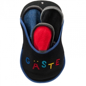 Practical set of slippers for guests whit 3 pairs of slippers in different sizes for your guest - Set of slippers for guests � a practical eye catcher for every shoe cabinet, for every hall as well....
