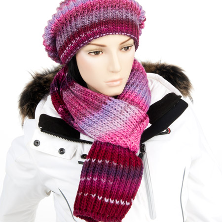 Gestrickter Schal passend zur Rastam�tze