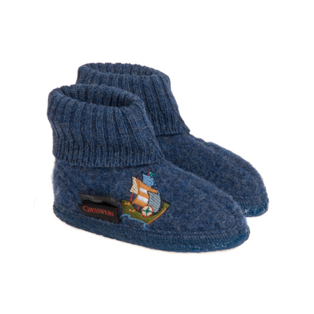 slippers for children with application by Giesswein