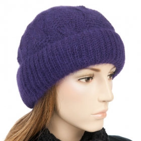 Soft comfortable cap made of high quality mohair - 