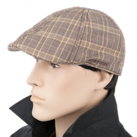 Stetson Flat Cap with Checked Pattern - 