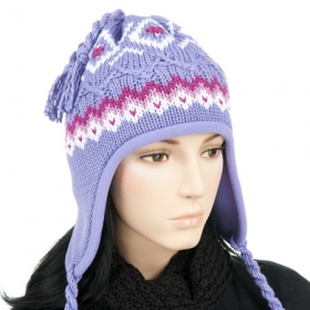 Tolle Lapland-M�tze mit besonderen Eigenschaften - Typisch und dennoch au�ergew�hnlich zeigt sich diese gestrickte Lapplandm�tze. Mit der sch�nen Muste...