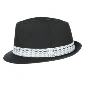 Trilby with patterned band - 