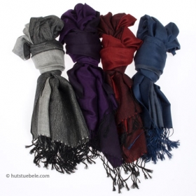 Zweif�rbiger Pashmina Schal f�r Damen in wundervoll geschmeidig weicher Qualit�t - 