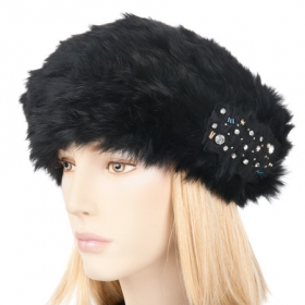 basque cap in lapin fur - 