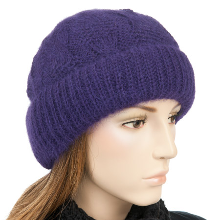 Soft comfortable cap made of high quality mohair