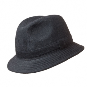 casual rollable hat for men in tyrolean loden - High-quality hat in loden for men.