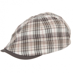 checkered flat cap - 