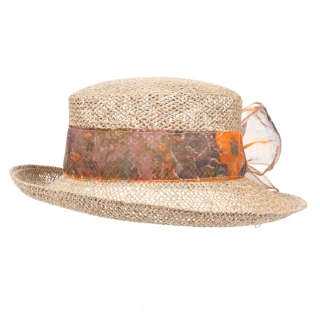 Simply breathable straw hat for woman
