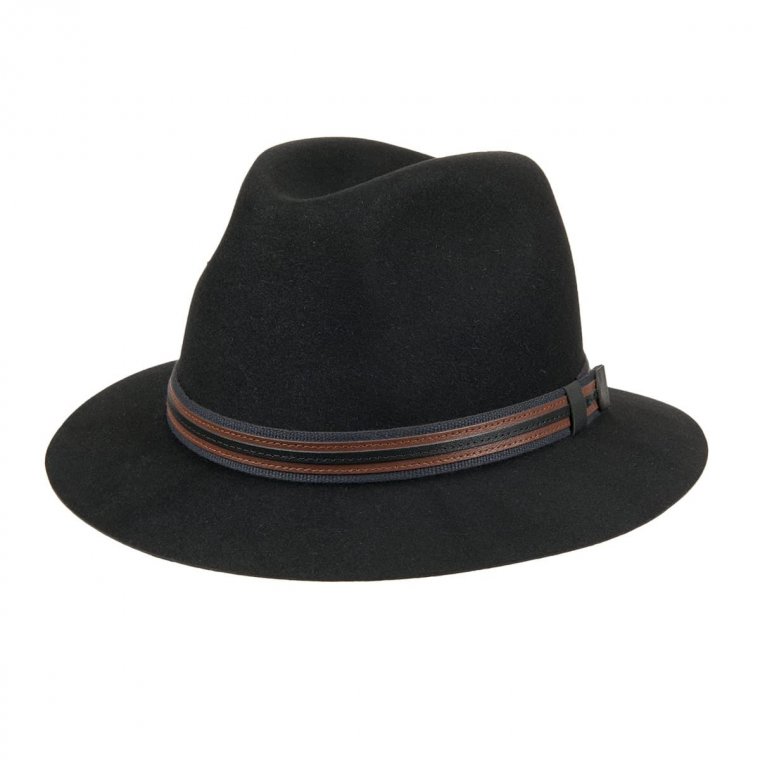 Sporty hat for men in furfelt by HUTTER