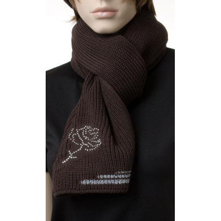 Glamorous scarf with 100 swarovski rhinestones