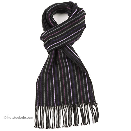striped scarf out of pure wool by DANTE