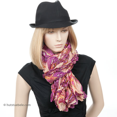 summery scarf in bright colours - 100% silk