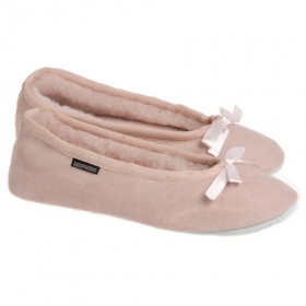 slippers in ballerina style for women in best quality of shearling - 