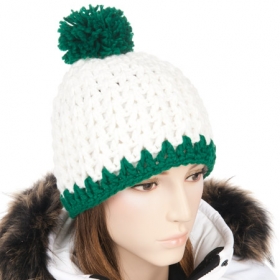 sporty wool cap with pompon - 