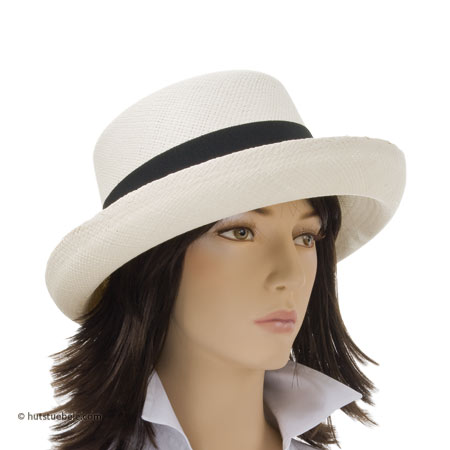 Beautiful woman�s hat out of Panama with upturned brim