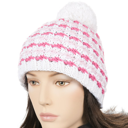 wooly bobtail cap for women with inside fleece