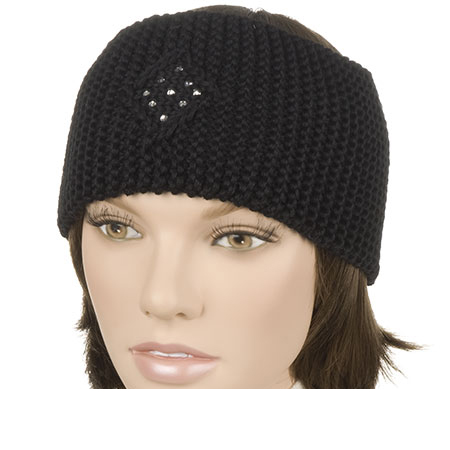 wooly headband extra large with strass application