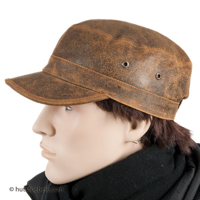 Leather cap Fidel Castro --> Online Hatshop for hats, caps