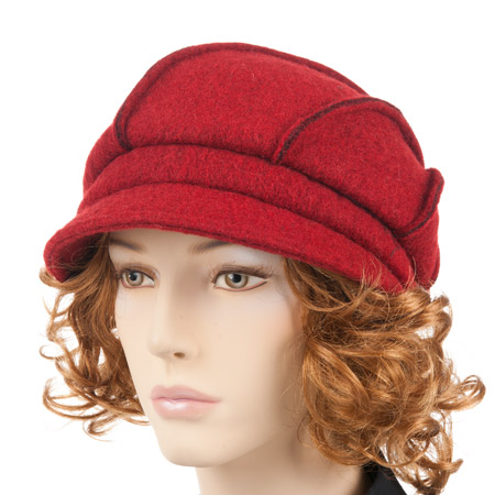 cappello visiera pile