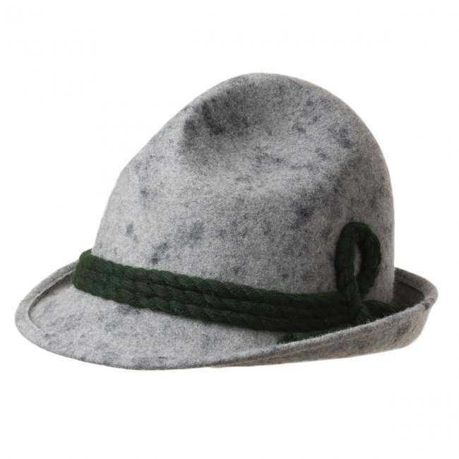 Hunting hat in wool felt with cords by 