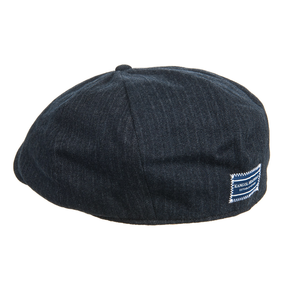 Kangol Flat Cap Bamboo Hawker Black Flat Cap Kangol