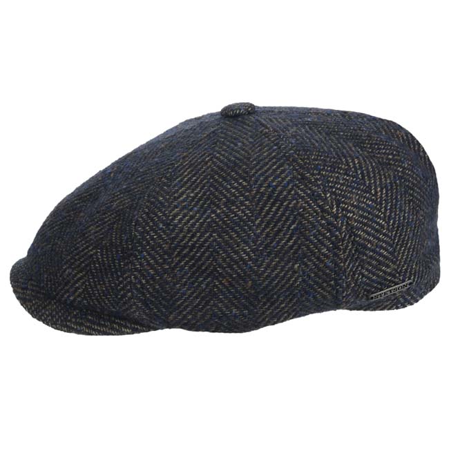 Mens Tan Check Flat Cap available in S//M or L//XL