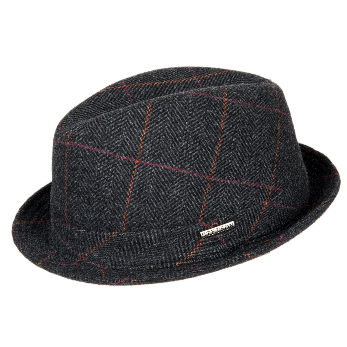 lined mens wool trilby hat by STETSON