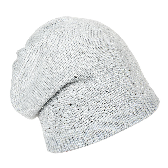 maximo Mädchen Beanie mit Stern aus Studs Mütze
