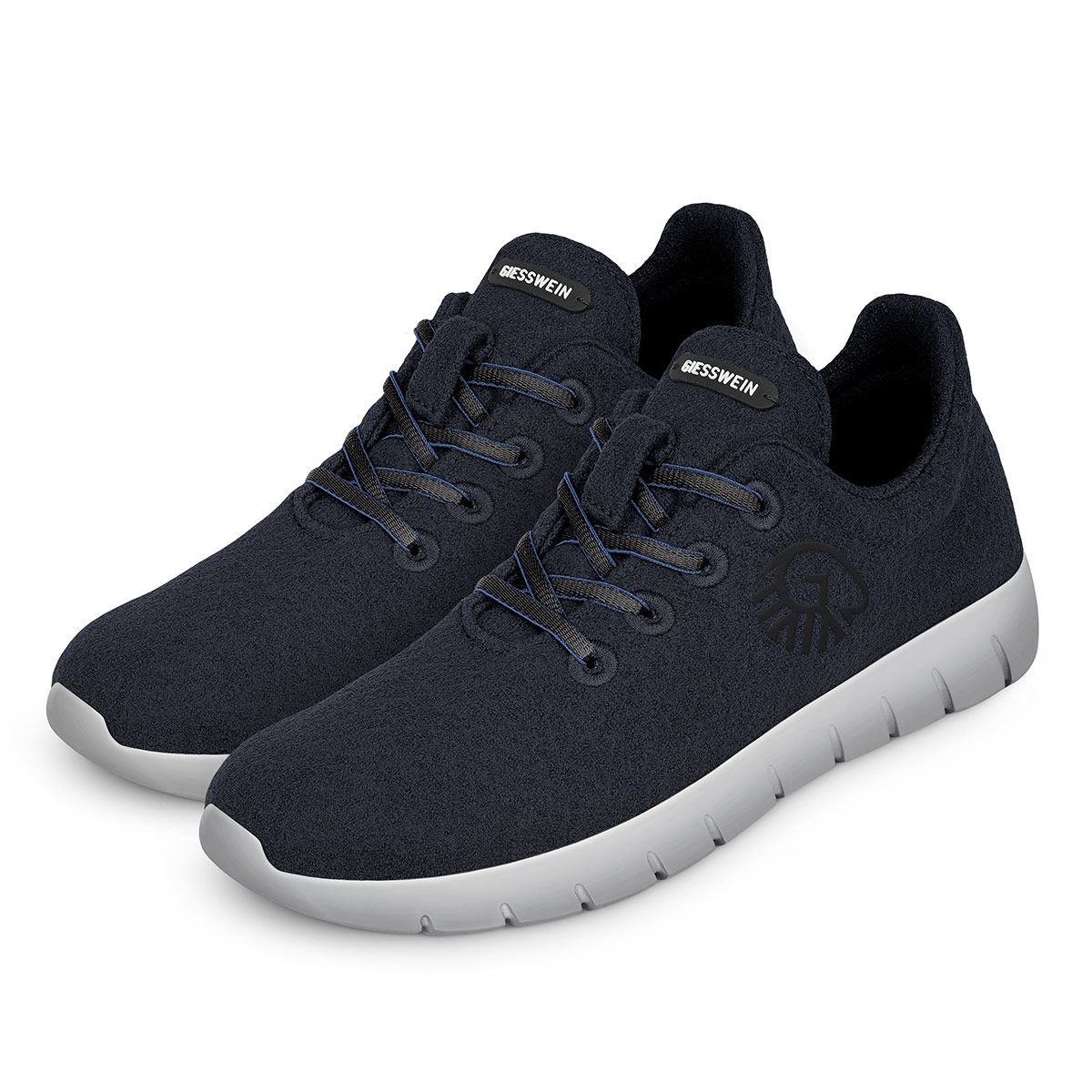 GIESSWEIN Merino Runners MEN - Ademende Merino Wol 3D Stretch Sneakers, Lichtgewicht Mannen Vrijetijdsschoenen met Uitneembaar Voetbed : Giesswein