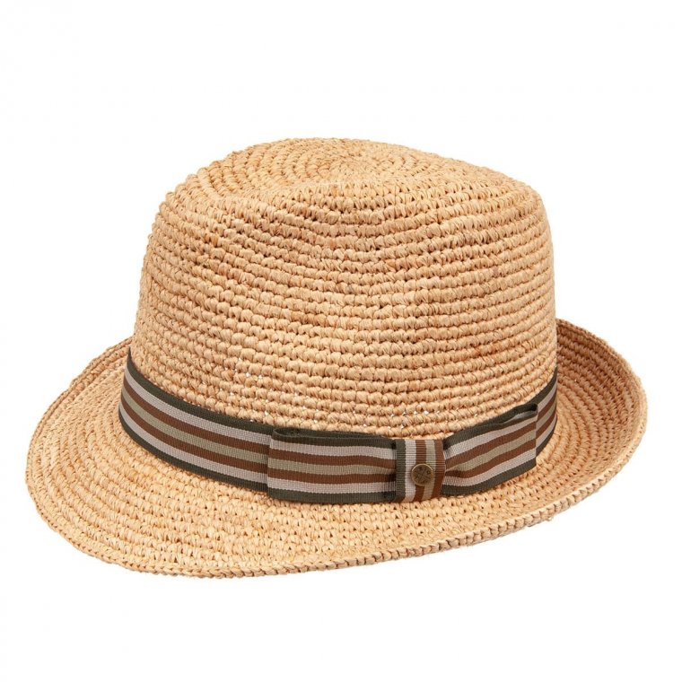 HUTTER | Trilby Natural Crochet Straw 