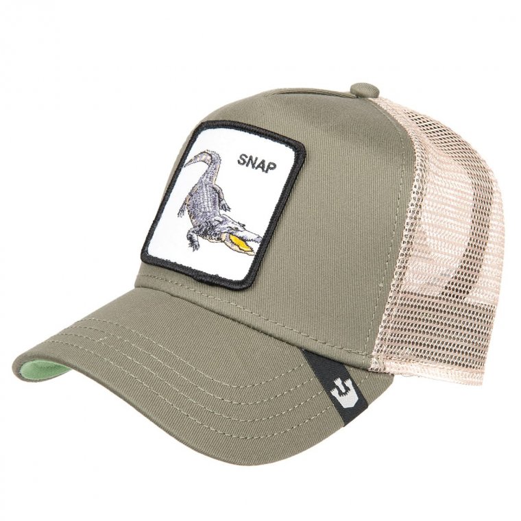 Snap At Ya Crocodile Trucker Cap olive 