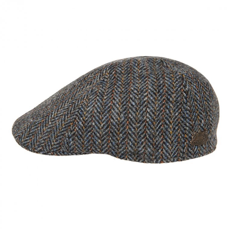 Stetson men's cap made from Harris Tweed