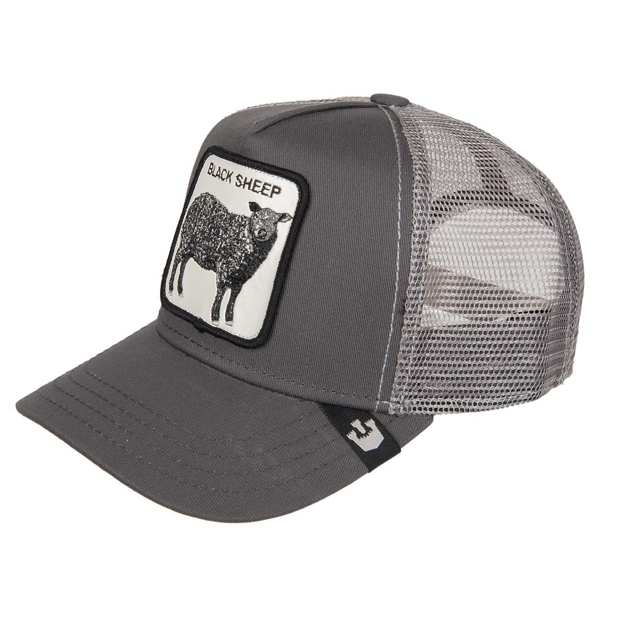 Stylish Gray Black Sheep Kids trucker cap