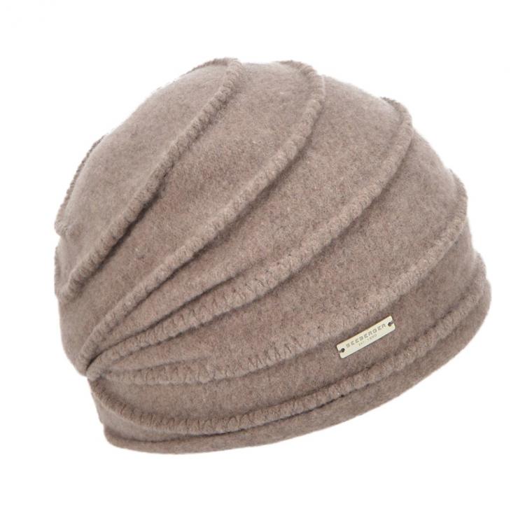 Seeberger Panelled Boiled Wool Hat With Fur Pom Black 10 main image 0