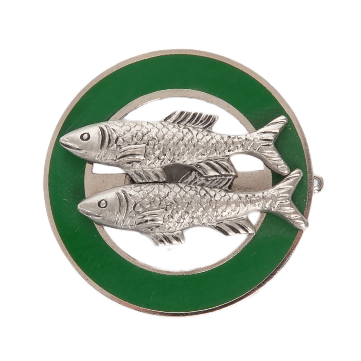 Anstecknadel Hutabzeichen Fischen Barbe Hutschmuck Fischerei Fisch 3,7cm 