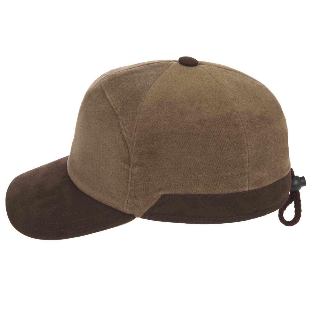 sporty cap with earclaps and lining