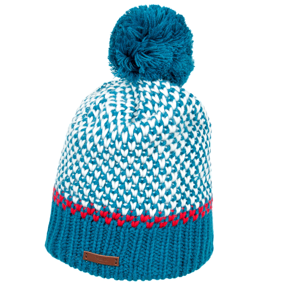 Barts Jasmin Wintermütze - Handgestrickte Bommelmütze Mit Fleece-Futter