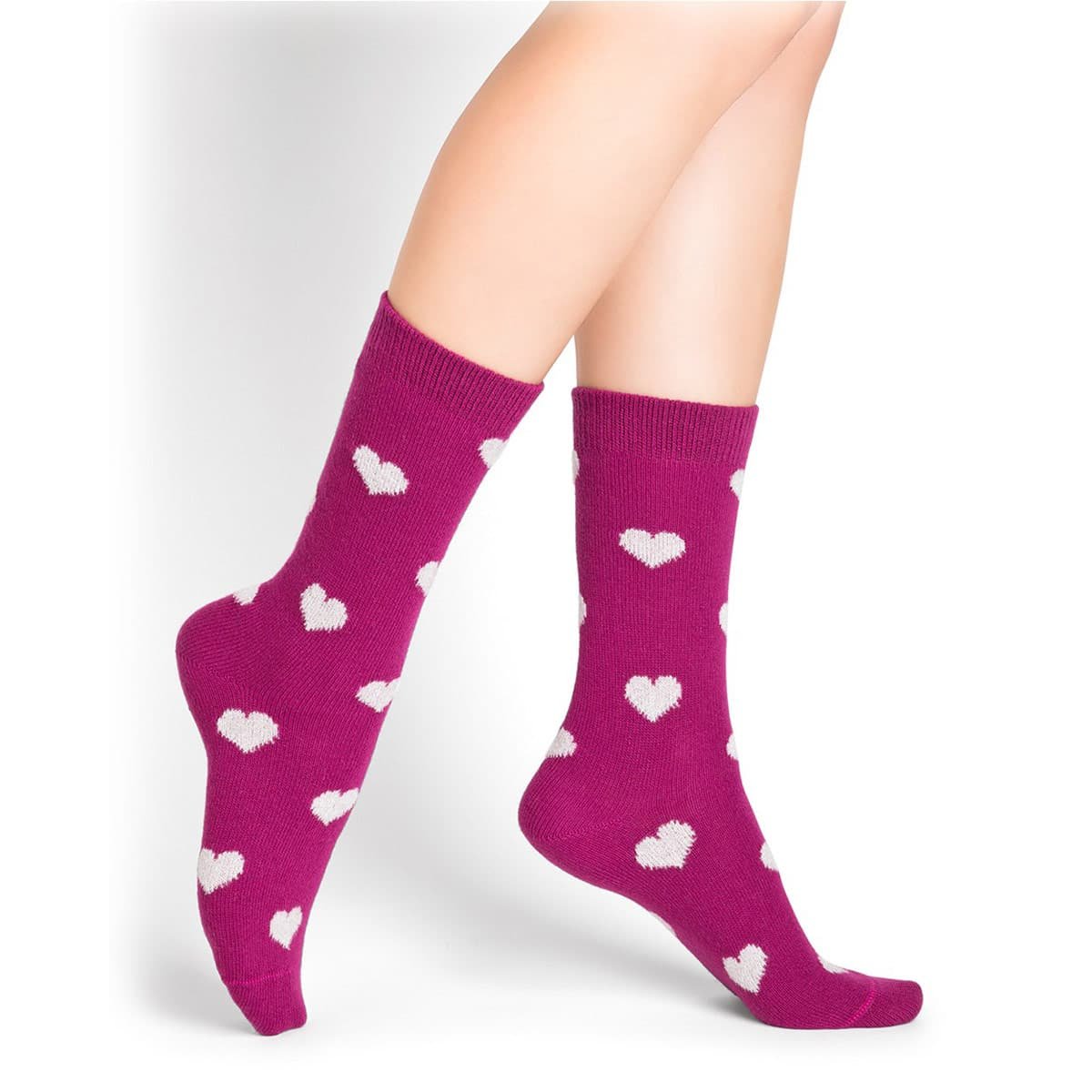 Pink and blue Love Bisou socks - Balzac Paris